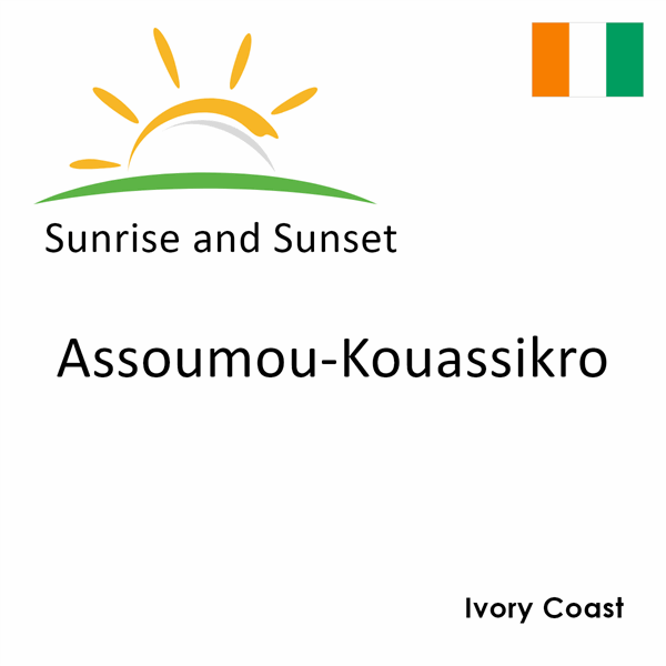 Sunrise and sunset times for Assoumou-Kouassikro, Ivory Coast