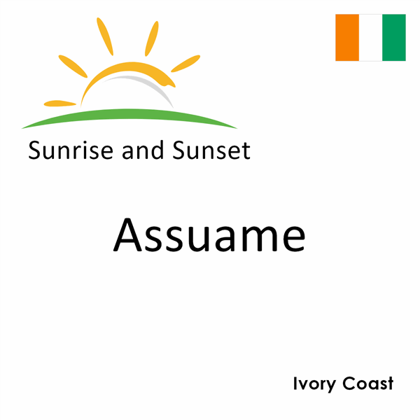 Sunrise and sunset times for Assuame, Ivory Coast