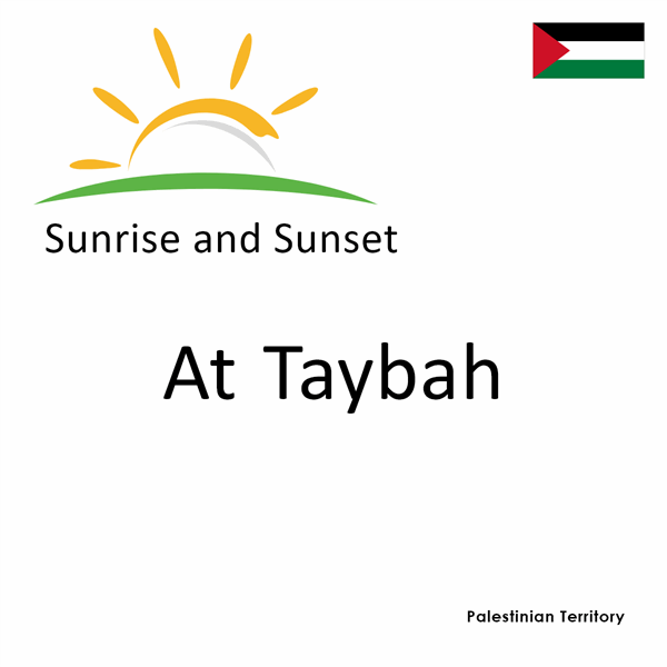 Sunrise and sunset times for At Taybah, Palestinian Territory