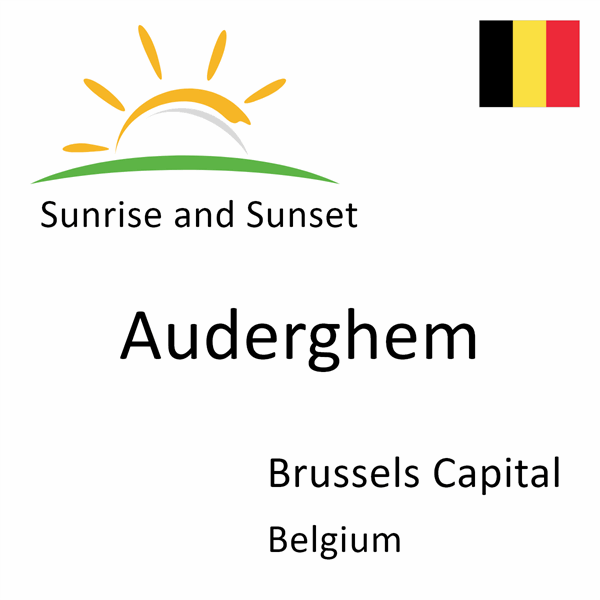 Sunrise and sunset times for Auderghem, Brussels Capital, Belgium