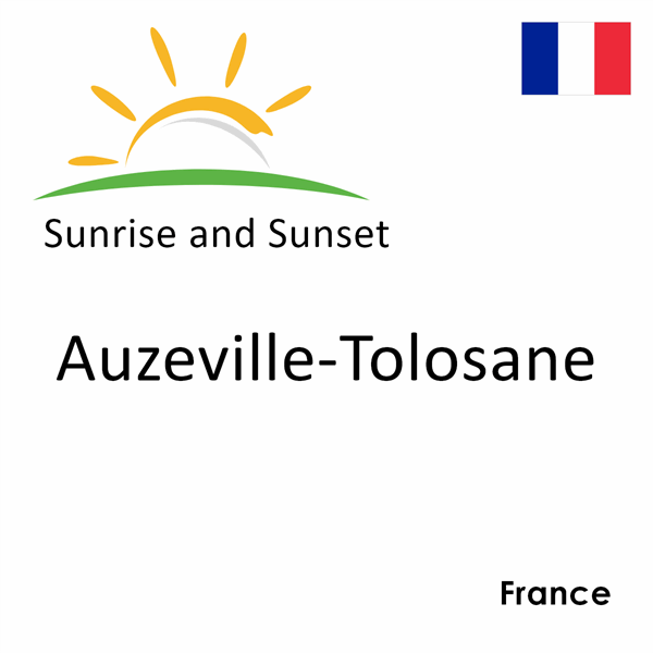 Sunrise and sunset times for Auzeville-Tolosane, France