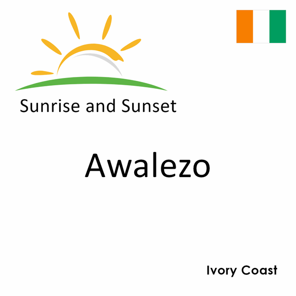 Sunrise and sunset times for Awalezo, Ivory Coast