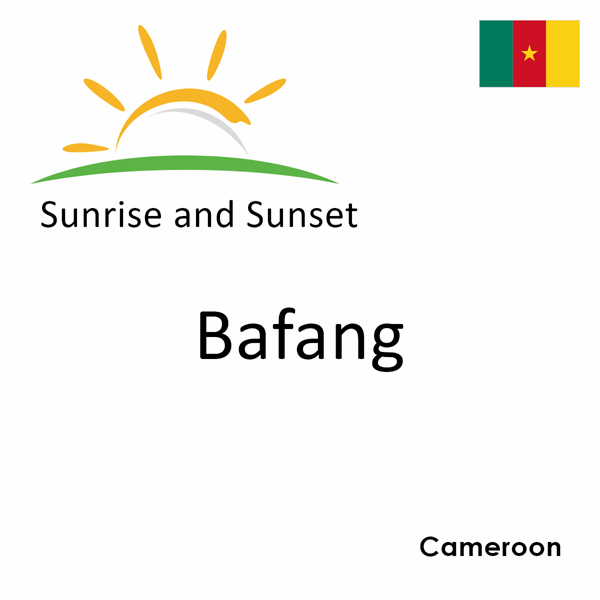 Sunrise and sunset times for Bafang, Cameroon