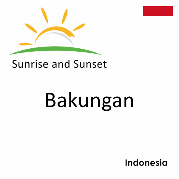 Sunrise and sunset times for Bakungan, Indonesia