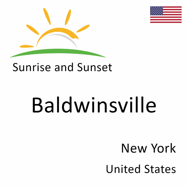 Sunrise and sunset times for Baldwinsville, New York, United States