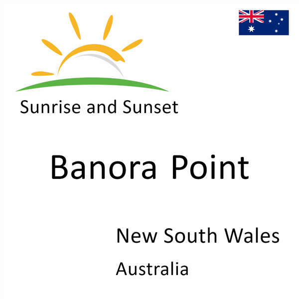 Sunrise and sunset times for Banora Point, New South Wales, Australia