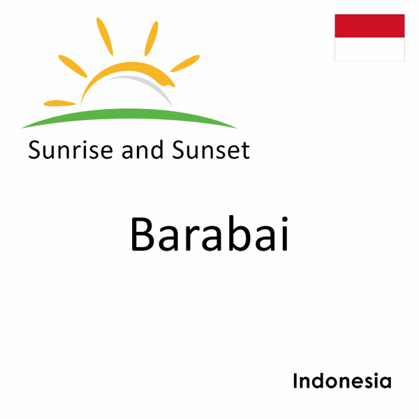 Sunrise and sunset times for Barabai, Indonesia