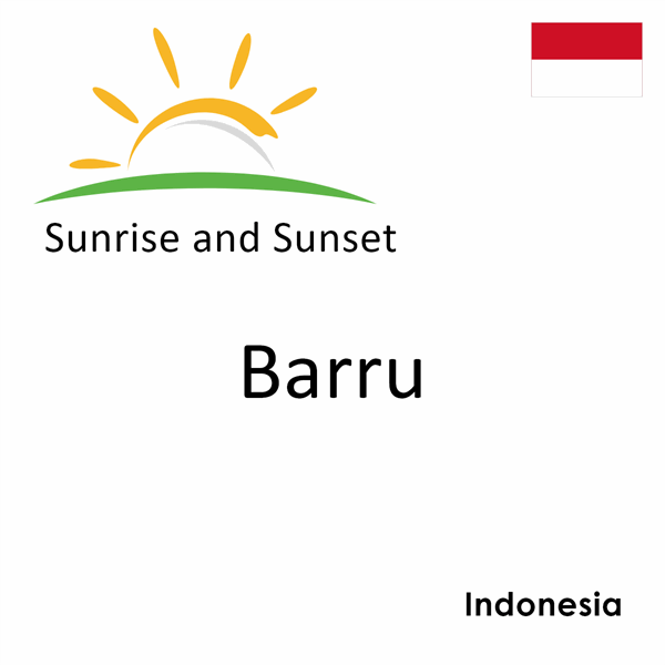 Sunrise and sunset times for Barru, Indonesia