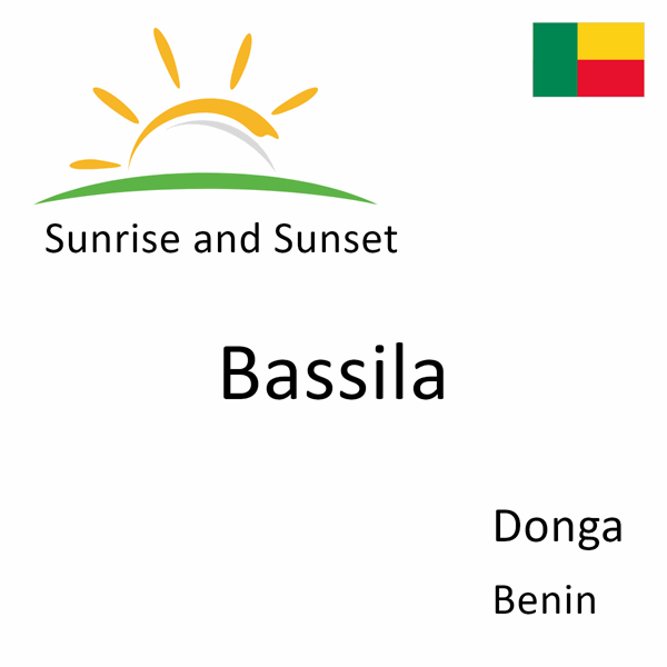 Sunrise and sunset times for Bassila, Donga, Benin