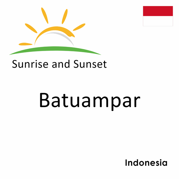 Sunrise and sunset times for Batuampar, Indonesia