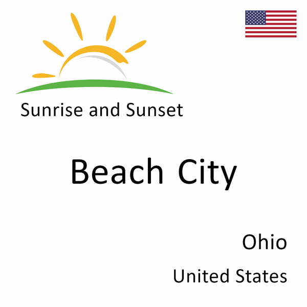 Sunrise and sunset times for Beach City, Ohio, United States