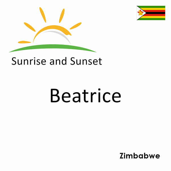 Sunrise and Sunset Times in Beatrice Zimbabwe