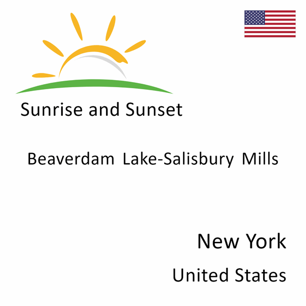 Sunrise and sunset times for Beaverdam Lake-Salisbury Mills, New York, United States