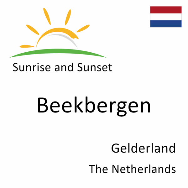 Sunrise and sunset times for Beekbergen, Gelderland, The Netherlands