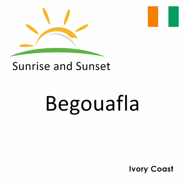 Sunrise and sunset times for Begouafla, Ivory Coast