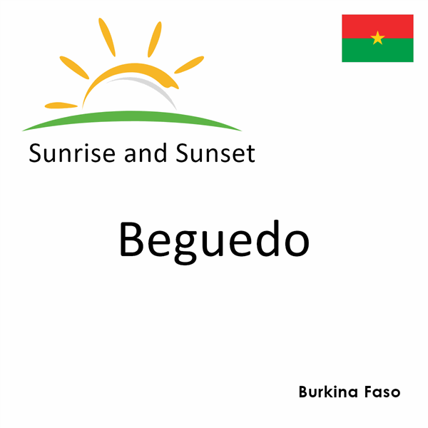 Sunrise and sunset times for Beguedo, Burkina Faso