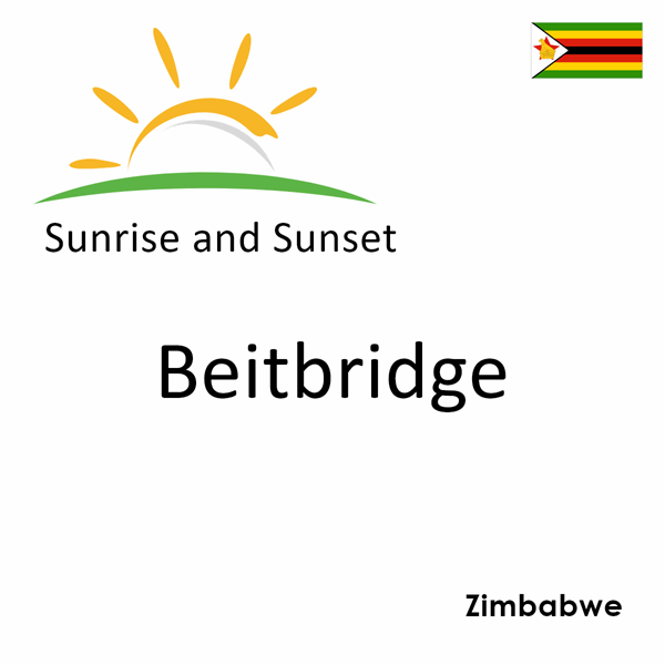 Sunrise and sunset times for Beitbridge, Zimbabwe