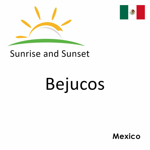 Sunrise and sunset times for Bejucos, Mexico