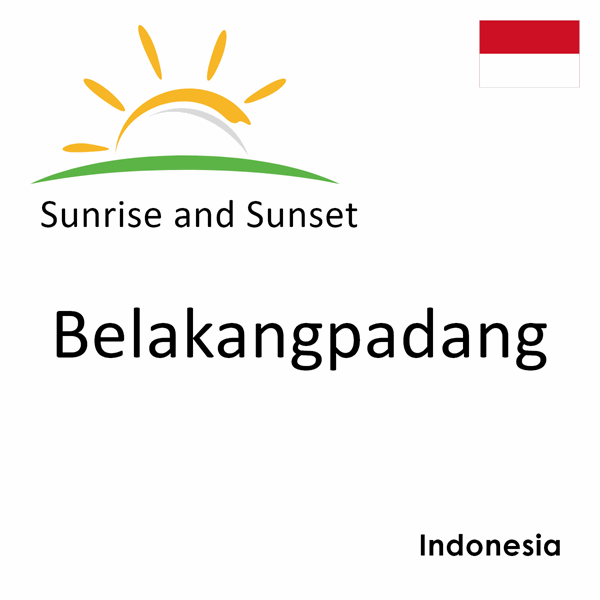 Sunrise and sunset times for Belakangpadang, Indonesia