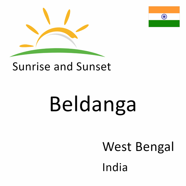 Sunrise and sunset times for Beldanga, West Bengal, India