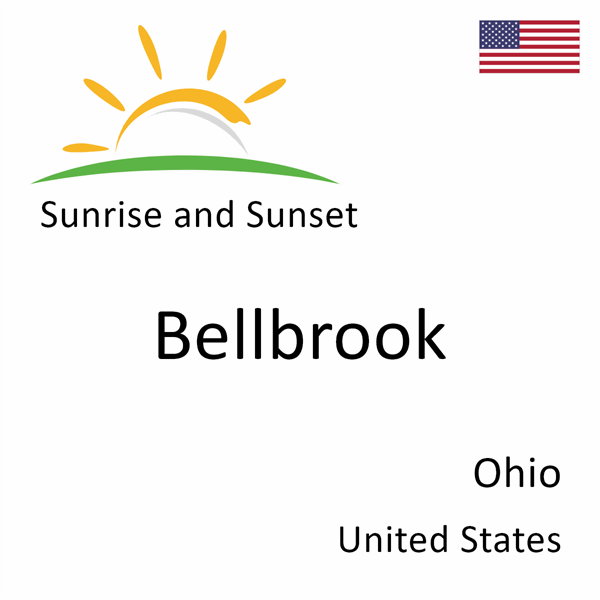 Sunrise and sunset times for Bellbrook, Ohio, United States