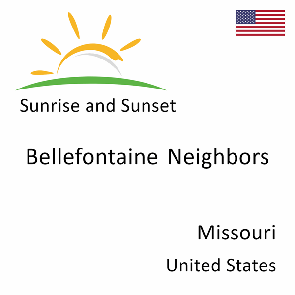 Sunrise and sunset times for Bellefontaine Neighbors, Missouri, United States