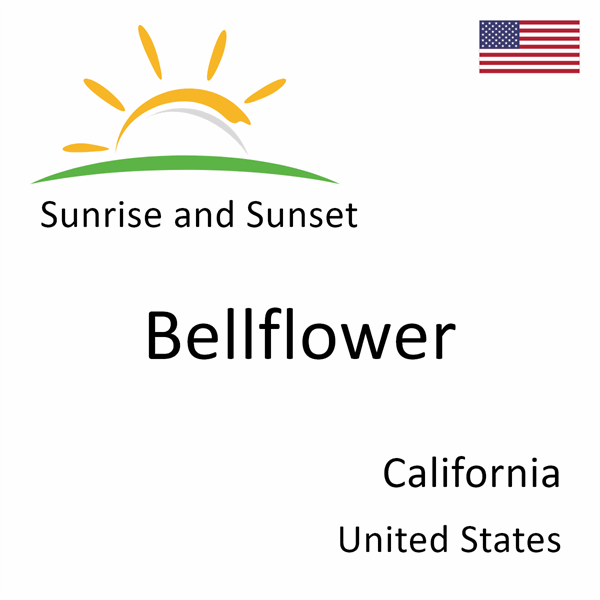 Sunrise and sunset times for Bellflower, California, United States