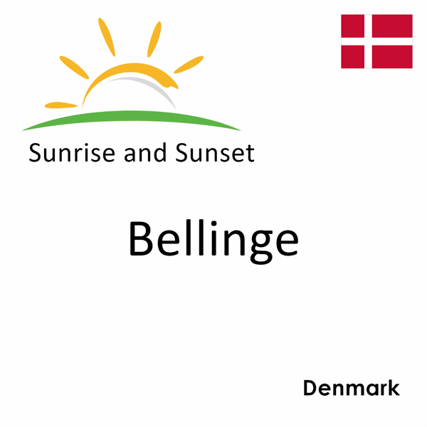 Sunrise and sunset times for Bellinge, Denmark