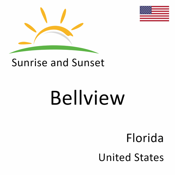 Sunrise and sunset times for Bellview, Florida, United States