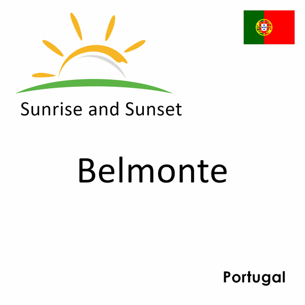 Sunrise and sunset times for Belmonte, Portugal