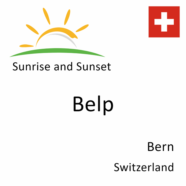 Sunrise and sunset times for Belp, Bern, Switzerland
