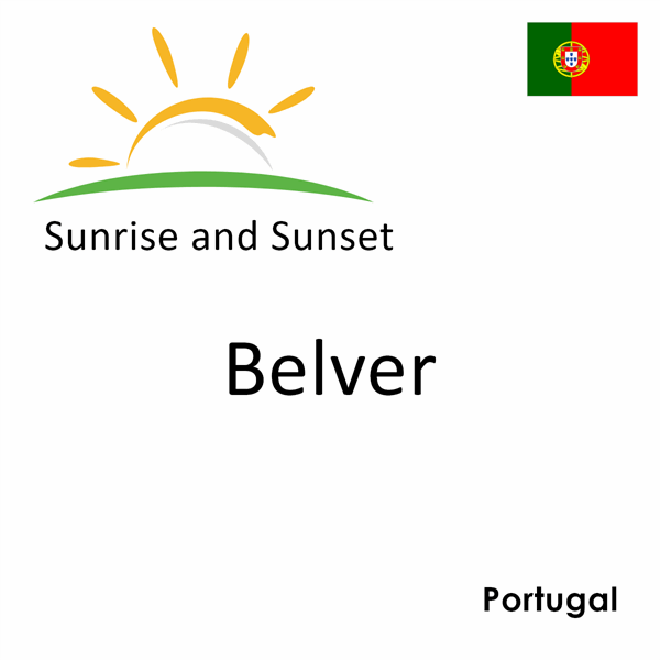 Sunrise and sunset times for Belver, Portugal