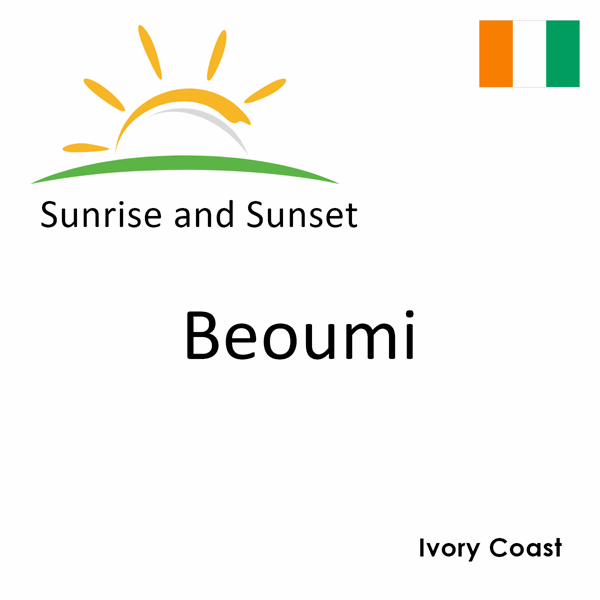 Sunrise and sunset times for Beoumi, Ivory Coast