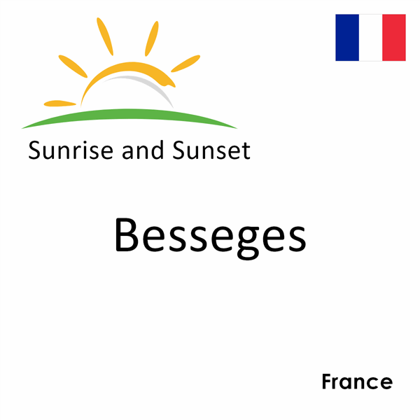 Sunrise and sunset times for Besseges, France