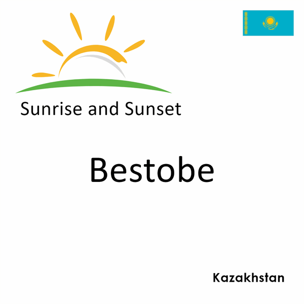 Sunrise and sunset times for Bestobe, Kazakhstan