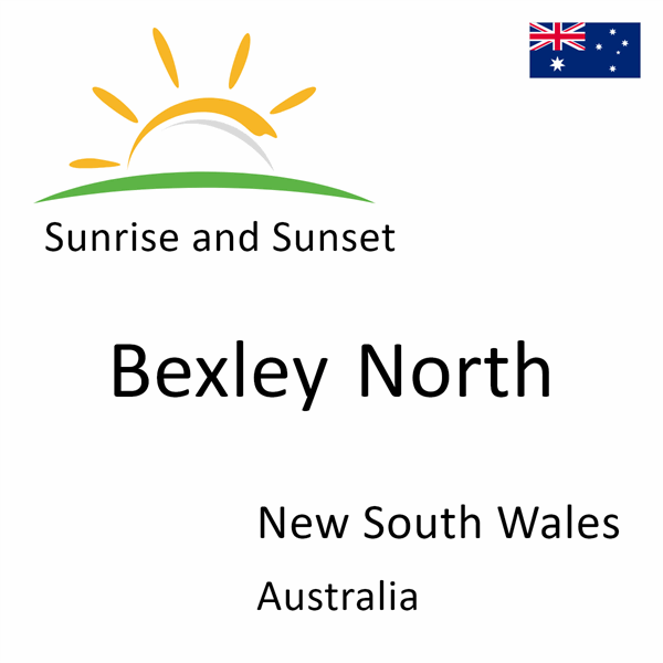 Sunrise and sunset times for Bexley North, New South Wales, Australia