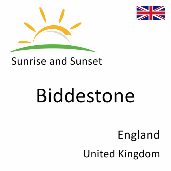 Sunrise and sunset times for Biddestone, England, United Kingdom