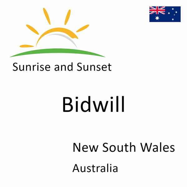 Sunrise and sunset times for Bidwill, New South Wales, Australia