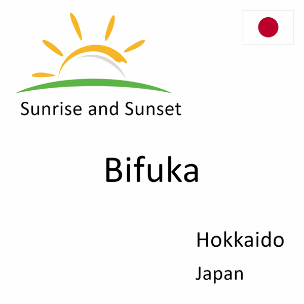 Sunrise and sunset times for Bifuka, Hokkaido, Japan