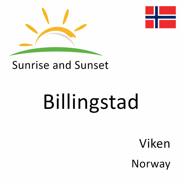 Sunrise and sunset times for Billingstad, Viken, Norway