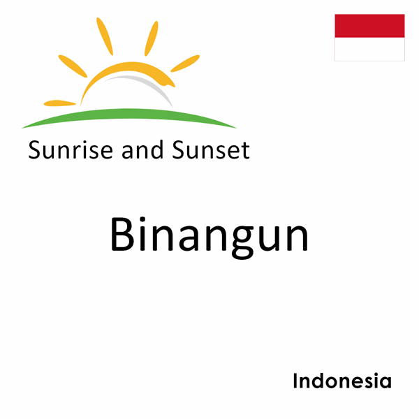 Sunrise and sunset times for Binangun, Indonesia