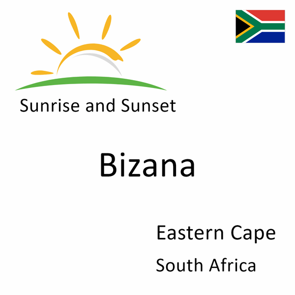 Sunrise and sunset times for Bizana, Eastern Cape, South Africa