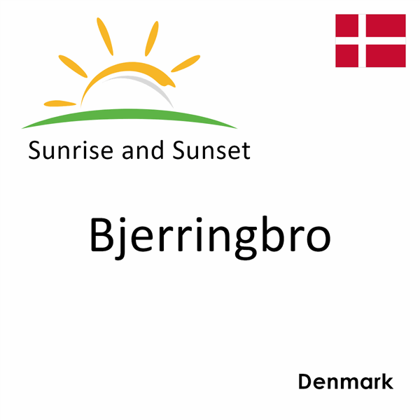 Sunrise and sunset times for Bjerringbro, Denmark