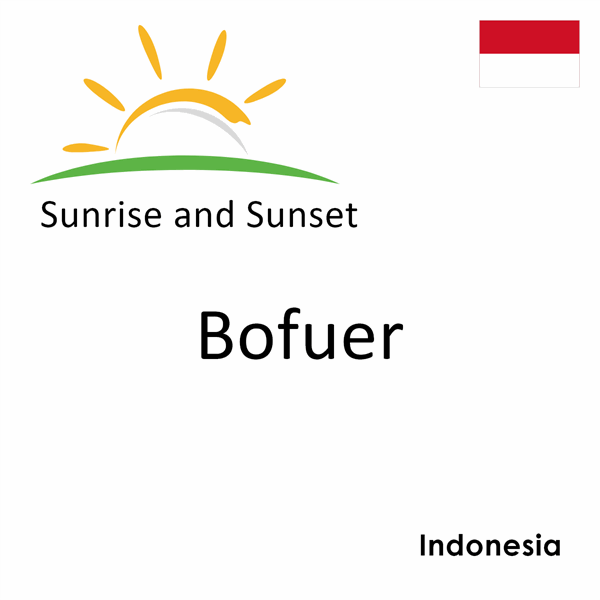 Sunrise and sunset times for Bofuer, Indonesia