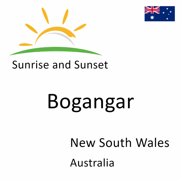 Sunrise and sunset times for Bogangar, New South Wales, Australia