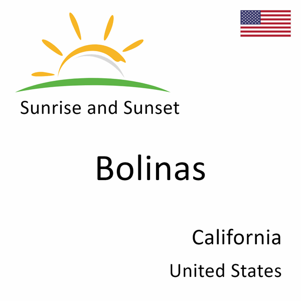 Sunrise and sunset times for Bolinas, California, United States