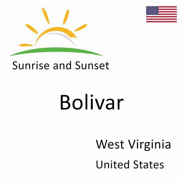 Sunrise and sunset times for Bolivar, West Virginia, United States
