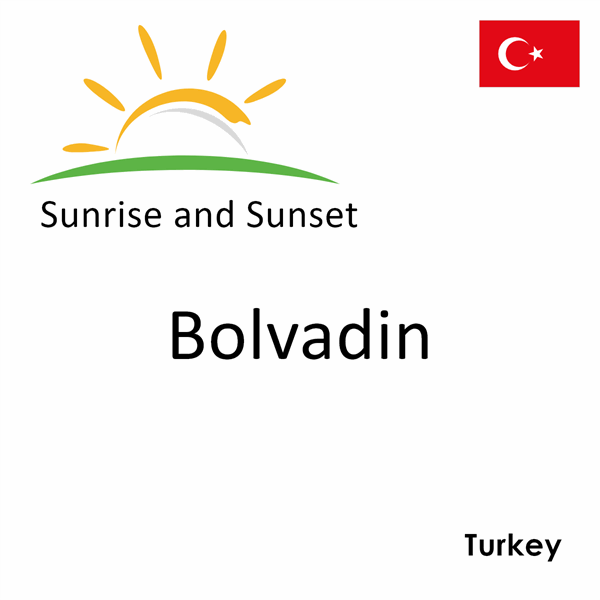 Sunrise and sunset times for Bolvadin, Turkey