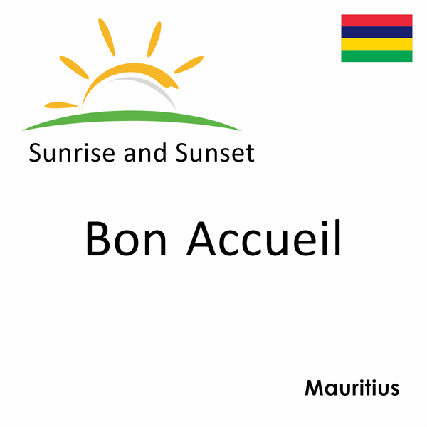 Sunrise and sunset times for Bon Accueil, Mauritius