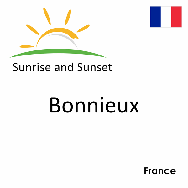 Sunrise and sunset times for Bonnieux, France